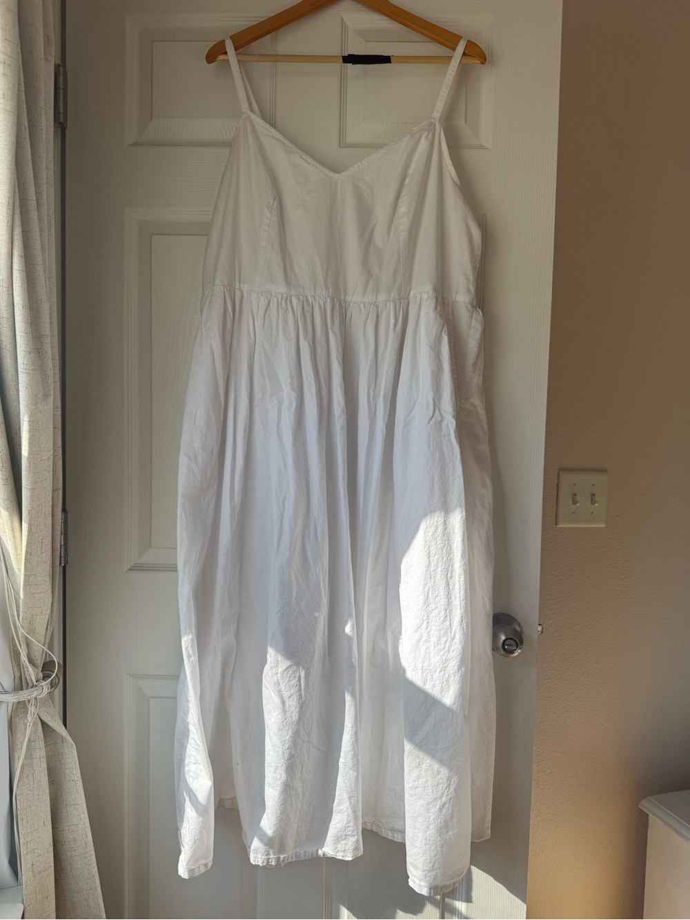 Maxi White Cotton Summer Dress